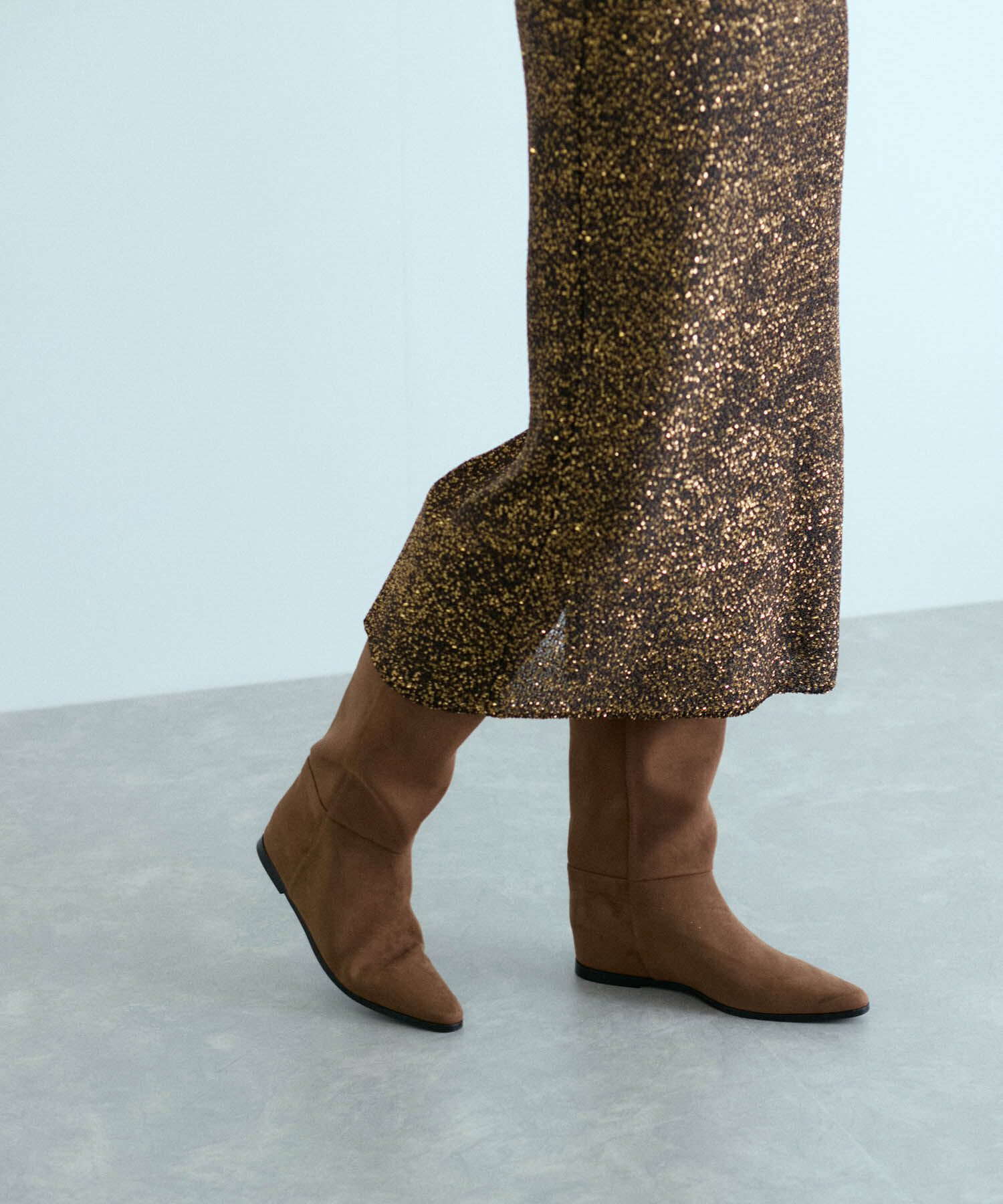 ADAM ET ROPE'「スパンコールニットスカート」|スカート|