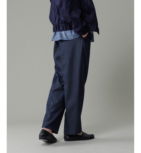 ADAM ET ROPE'「NIKKE ワイド イージー スラックスデニム / ADAM ET ROPE' JEANS -GRID-」|デニム|