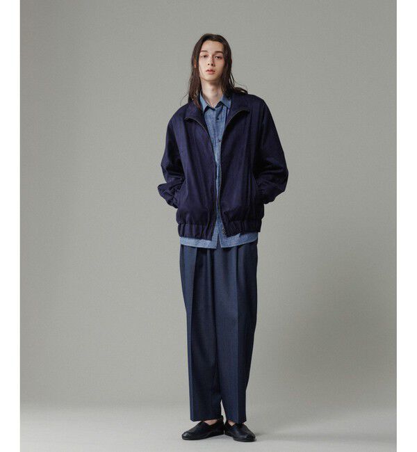 ADAM ET ROPE'「NIKKE ワイド イージー スラックスデニム / ADAM ET ROPE' JEANS -GRID-」|デニム|