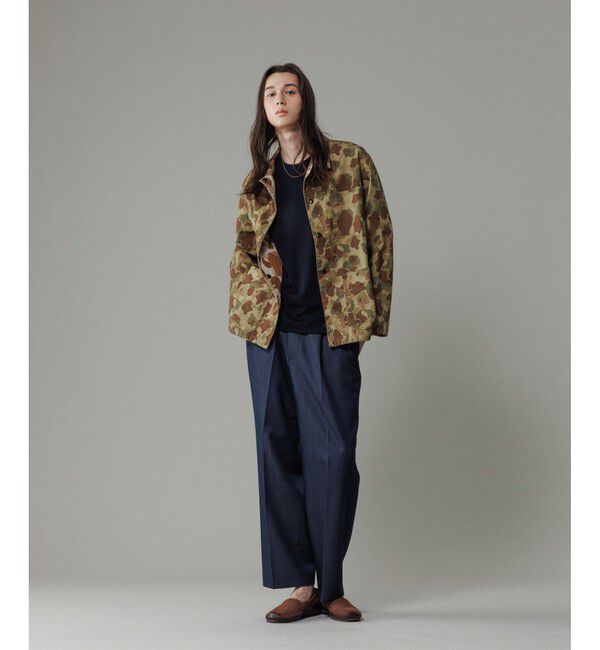 ADAM ET ROPE'「NIKKE ワイド イージー スラックスデニム / ADAM ET ROPE' JEANS -GRID-」|デニム|