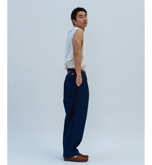 ADAM ET ROPE'「ワイド イージー デニムパンツ / ADAM ET ROPE' JEANS -GRID-」|デニム|