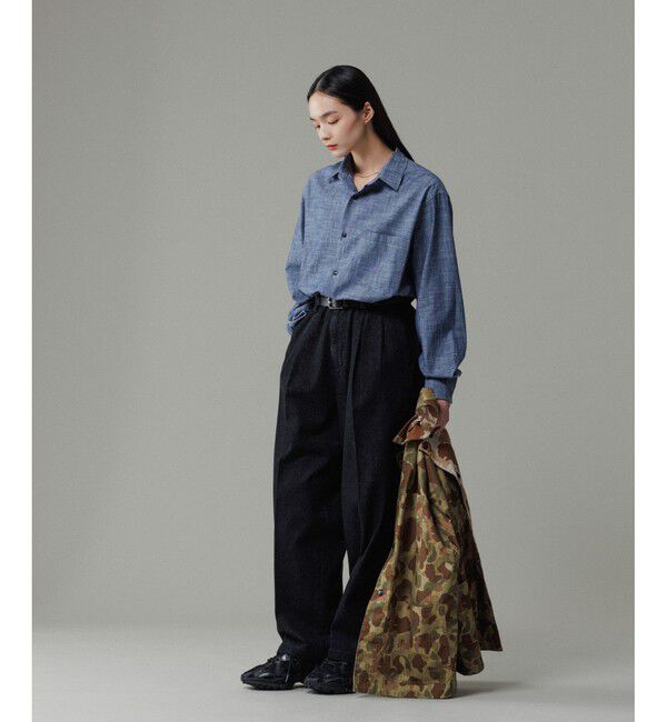 ADAM ET ROPE'「ワイド イージー デニムパンツ / ADAM ET ROPE' JEANS -GRID-」|デニム|