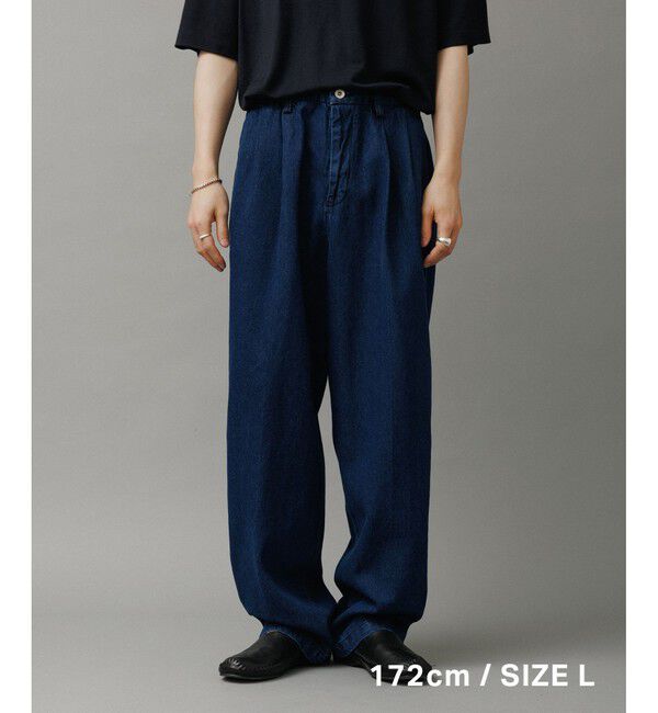 ADAM ET ROPE'「ワイド イージー デニムパンツ / ADAM ET ROPE' JEANS -GRID-」|デニム|