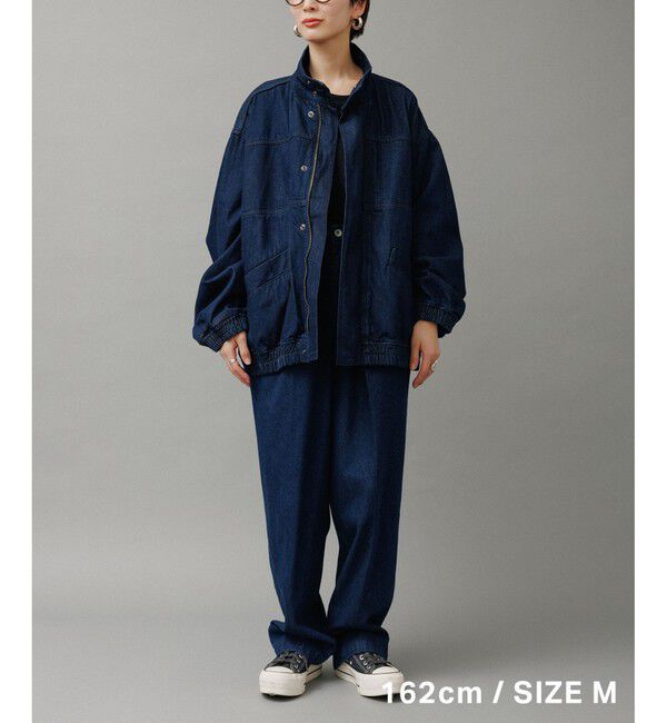 ADAM ET ROPE'「ワイド イージー デニムパンツ / ADAM ET ROPE' JEANS -GRID-」|デニム|