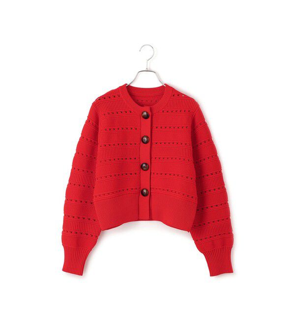 ADAM ET ROPE'「【WEB限定】mixパターンニットカーディガン」|カーディガン|