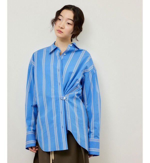 ADAM ET ROPE'「FAbRICA ストライプマルチwayシャツ」|シャツ・ブラウス|