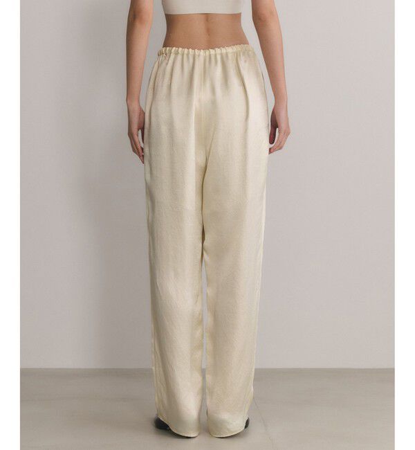 ADAM ET ROPE'「【EMOELLE】サテンイージースラックス」|スラックス|