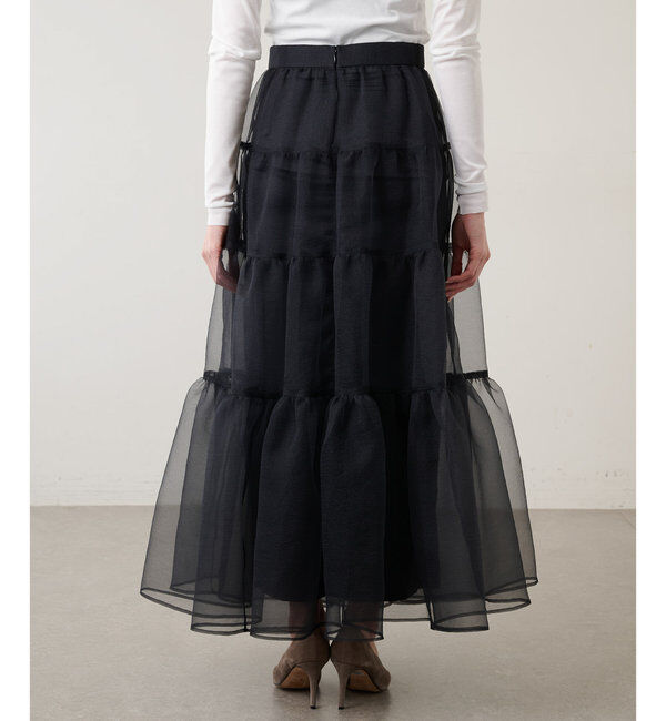  「オーガンジーボリュームスカート」|スカート|