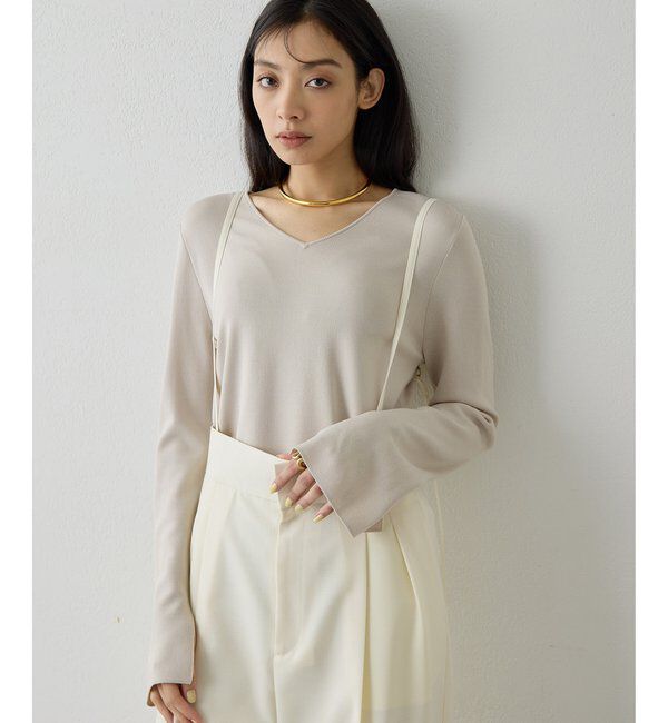  「2wayスムースプルオーバー」|ニット・セーター|