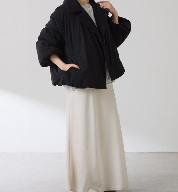  「【洗えるコート/500g】ウォッシャブル中綿ジャケット」|その他|