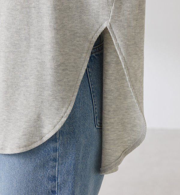  「Qanos 襟付きフリルロンT」|Tシャツ・カットソー|