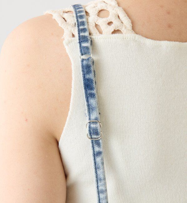  「Q.anosリラックススリムデニムワンピース」|ワンピース|