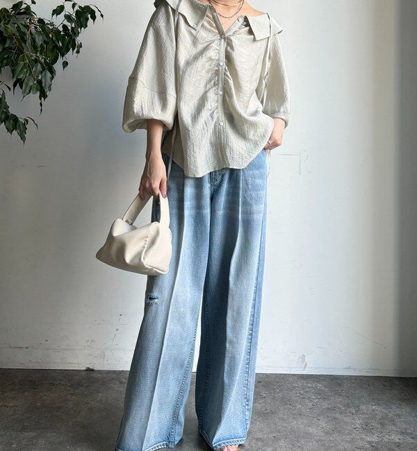  「ギャザーチョーカーブラウス」|シャツ・ブラウス|