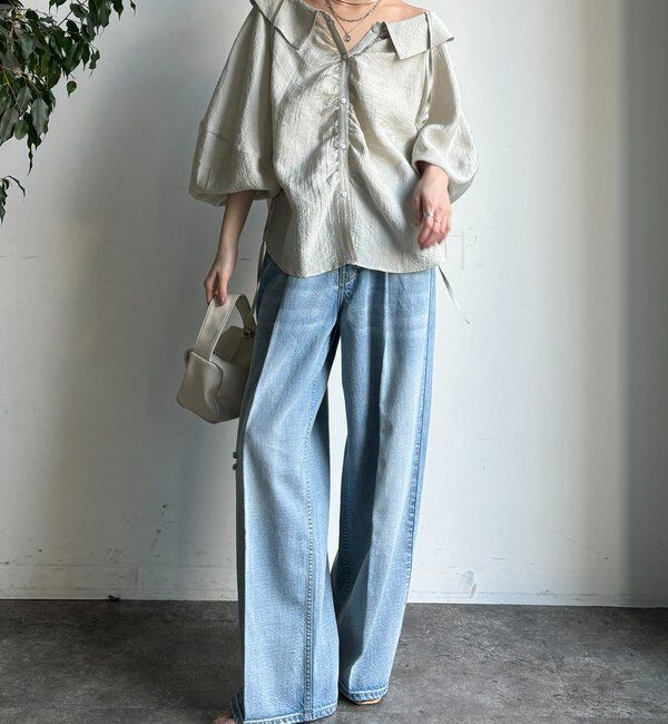  「ギャザーチョーカーブラウス」|シャツ・ブラウス|