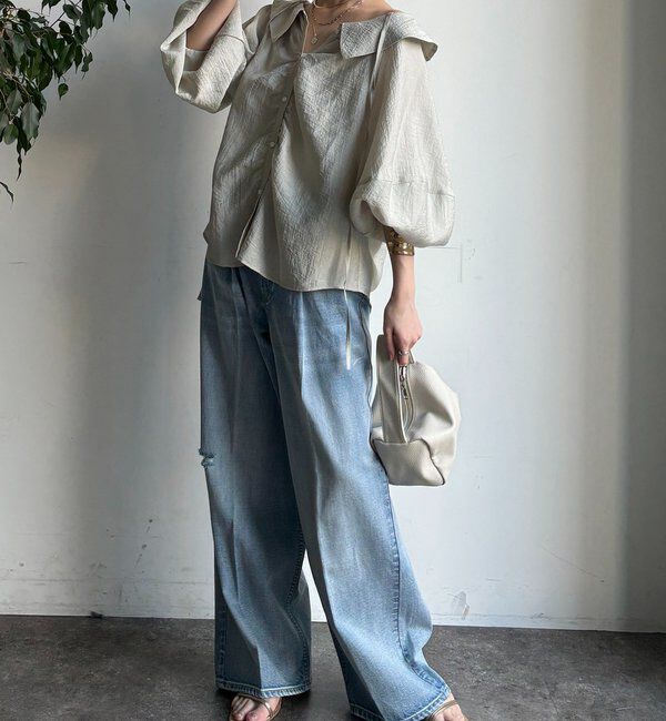  「ギャザーチョーカーブラウス」|シャツ・ブラウス|