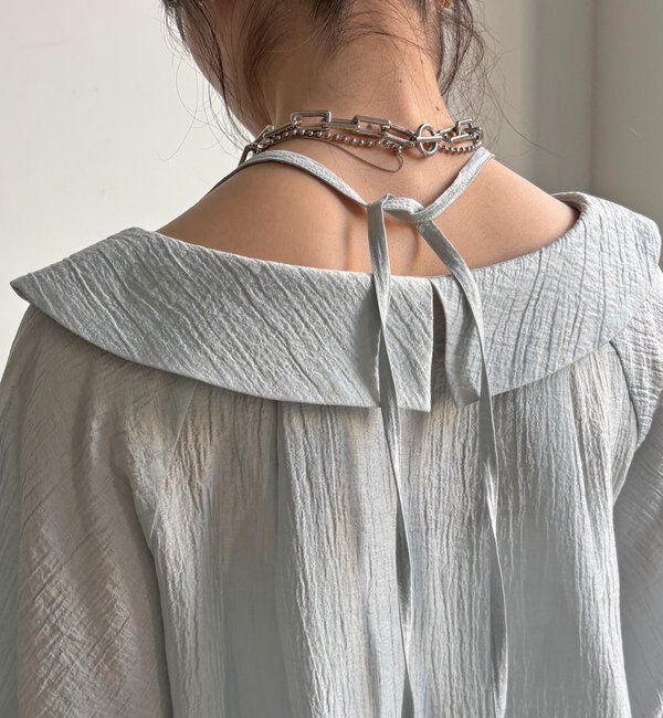  「ギャザーチョーカーブラウス」|シャツ・ブラウス|