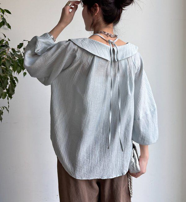  「ギャザーチョーカーブラウス」|シャツ・ブラウス|