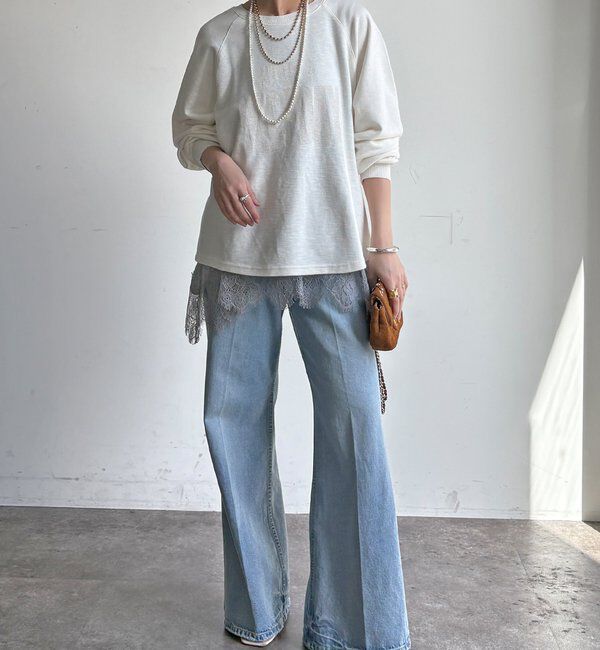  「【WEB限定】スラブ天竺ロゴロンTEE」|Tシャツ・カットソー|