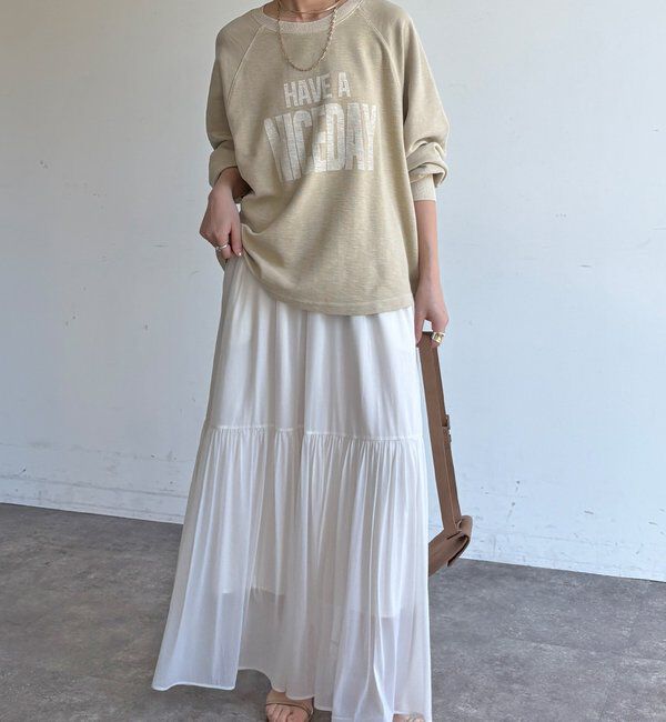  「【WEB限定】スラブ天竺ロゴロンTEE」|Tシャツ・カットソー|