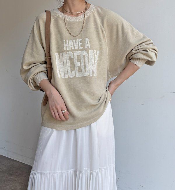  「【WEB限定】スラブ天竺ロゴロンTEE」|Tシャツ・カットソー|