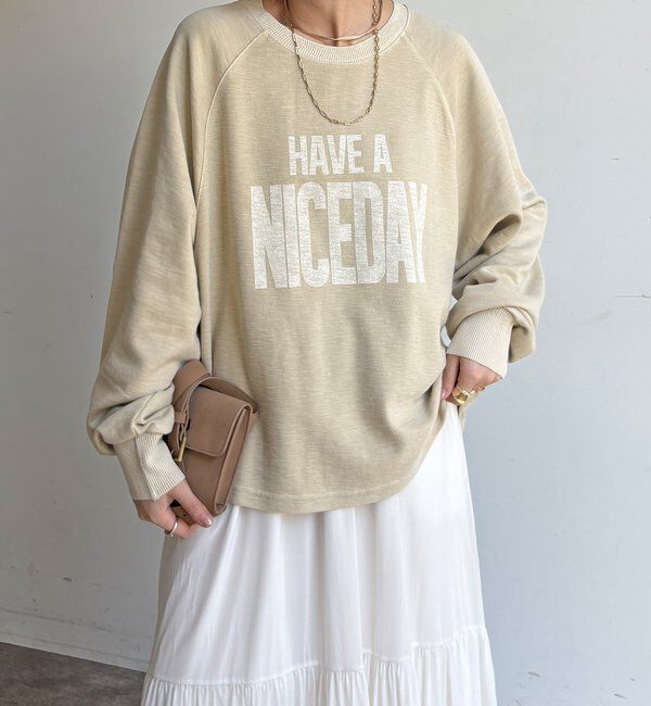  「【WEB限定】スラブ天竺ロゴロンTEE」|Tシャツ・カットソー|