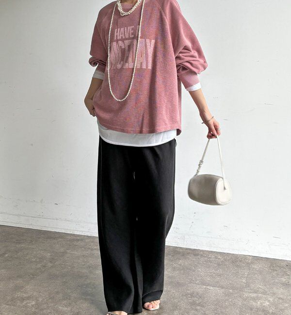  「【WEB限定】スラブ天竺ロゴロンTEE」|Tシャツ・カットソー|