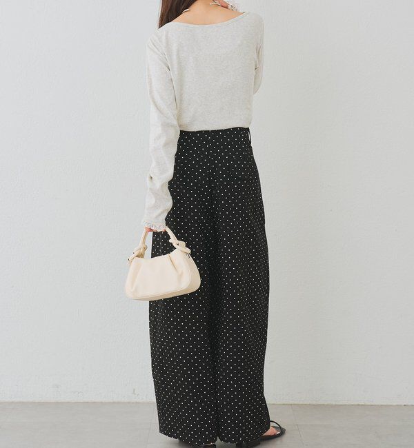  「レースドッキングオフショルロンT」|Tシャツ・カットソー|