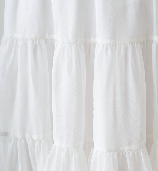  「オーガンジーティアードスカート」|スカート|