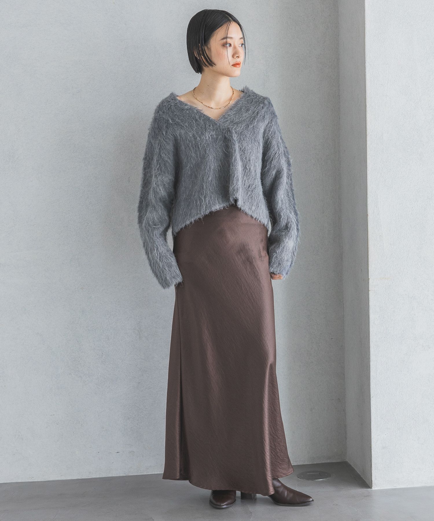A part by 「フェザーＶネックニットプルオーバー」|ニット・セーター|