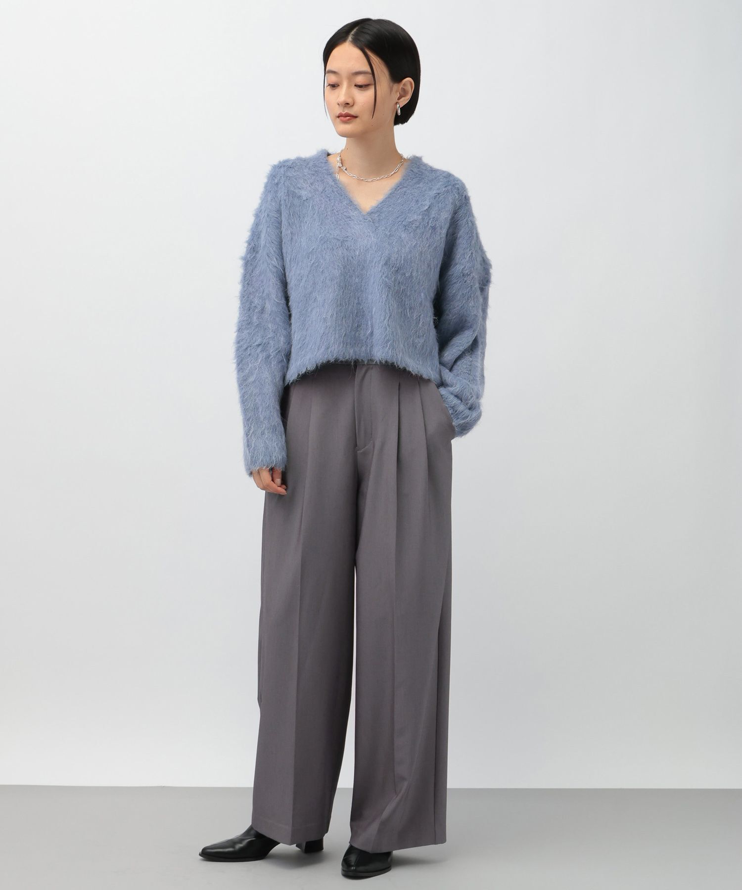 A part by 「フェザーＶネックニットプルオーバー」|ニット・セーター|