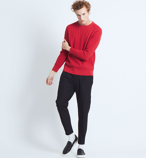 ABAHOUSE「コットンリンクスプルオーバーニット」|ニット・セーター|