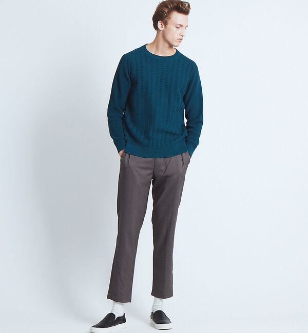 ABAHOUSE「コットンリンクスプルオーバーニット」|ニット・セーター|