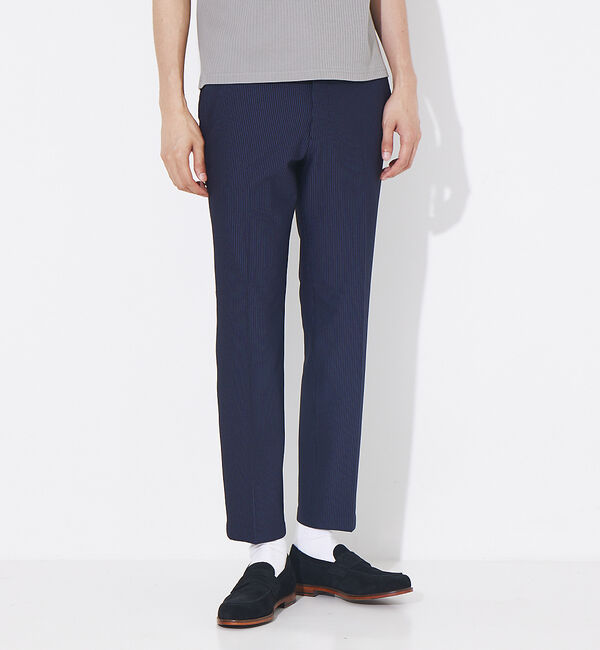 ABAHOUSE「ストライプサッカー 2way ストレッチ パンツ」|その他|ネイビー