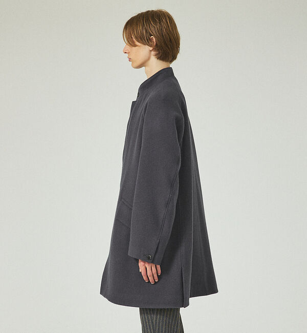 ABAHOUSE「【メリノウール】リバースカルゼ メルトン スタンドカラーコート」|その他|