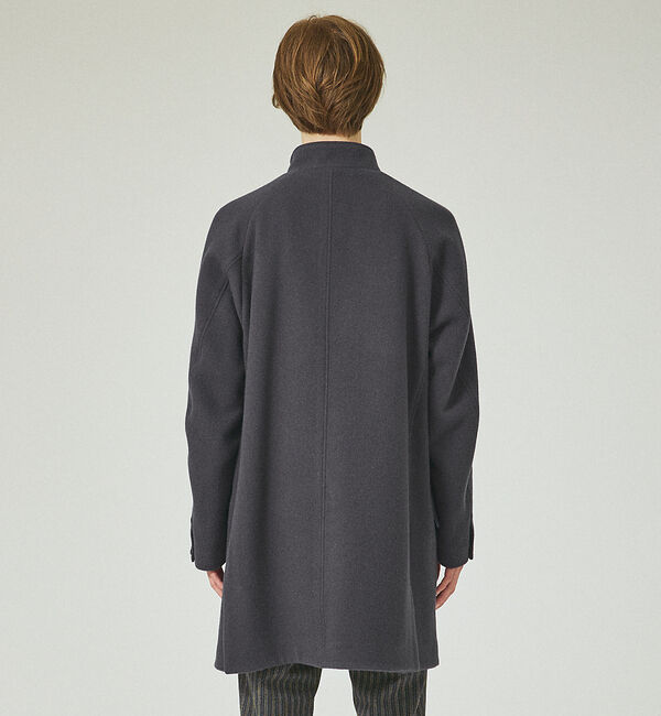 ABAHOUSE「【メリノウール】リバースカルゼ メルトン スタンドカラーコート」|その他|