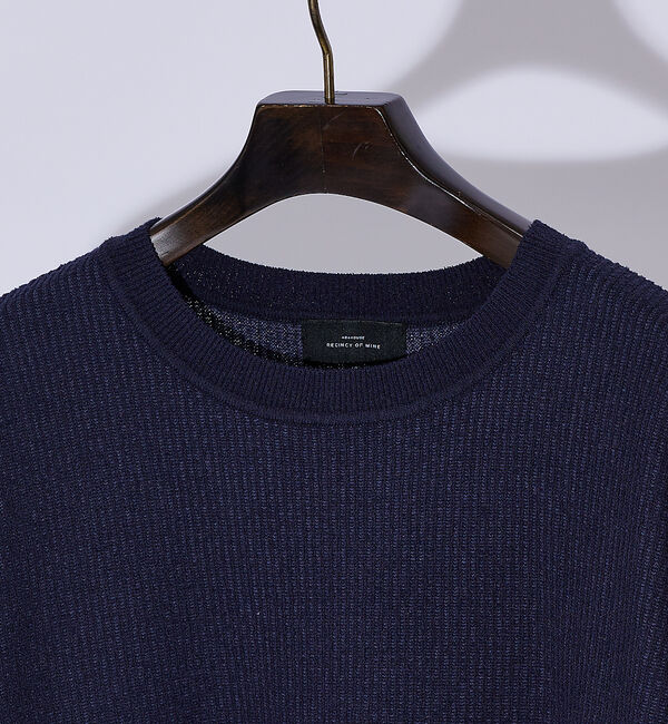 ABAHOUSE「【2024新色】針抜きプレーティング ニットTシャツ」|Tシャツ・カットソー|