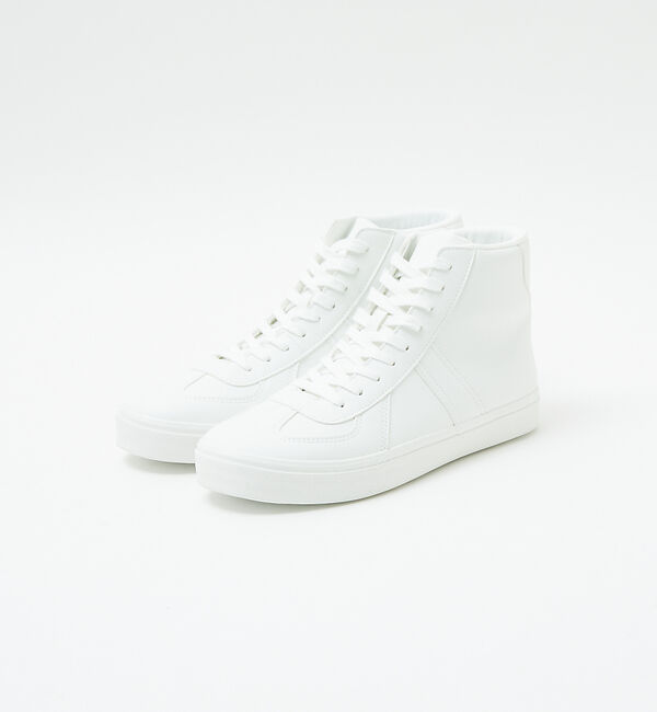 ABAHOUSE「German Trainer/ジャーマントレーナー ハイカット/ミリタリースニー」|スニーカー|ホワイト系その他2