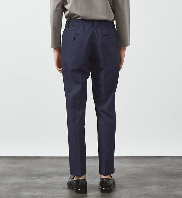 ABAHOUSE「【セットアップ対応】リネンライク ライトイージースラックス / 軽量 ストレッチ」|スラックス|