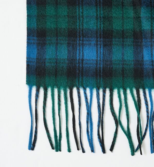 ABAHOUSE「【カシミヤ100％】チェック柄 マフラー 60&times;160」|マフラー|