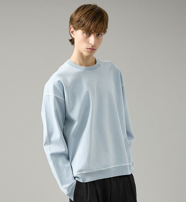 ABAHOUSE「フェード ポンチ クルーネック スウェット」|Tシャツ・カットソー|