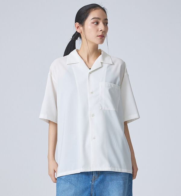 ABAHOUSE「【FORTUNA/フォルトゥナ】ECOTECOpenCollarShirts/エ」|シャツ・ブラウス|