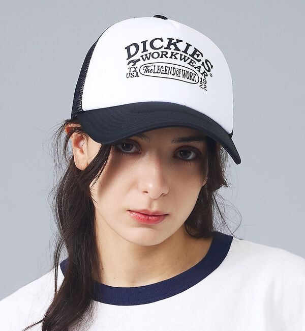 ABAHOUSE「【Dickies / ディッキーズ】WORKMOTIF MESH　CAP/ワーク」|その他|ブラック
