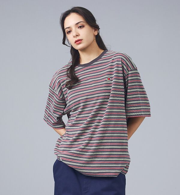 ABAHOUSE「【FRUIT OF THE LOOM/フルーツ・オブ・ザ・ルーム】ピーチ起毛ボー」|Tシャツ・カットソー|チャコールグレー