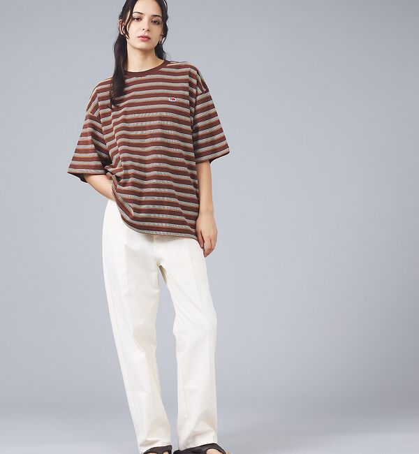 ABAHOUSE「【FRUIT OF THE LOOM/フルーツ・オブ・ザ・ルーム】ピーチ起毛ボー」|Tシャツ・カットソー|