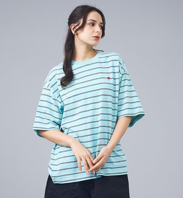 ABAHOUSE「【FRUIT OF THE LOOM/フルーツ・オブ・ザ・ルーム】ピーチ起毛ボー」|Tシャツ・カットソー|サックスブルー