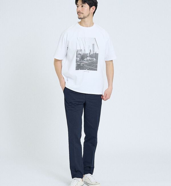 ABAHOUSE「【CITY PHOTO】 半袖Tシャツ」|Tシャツ・カットソー|