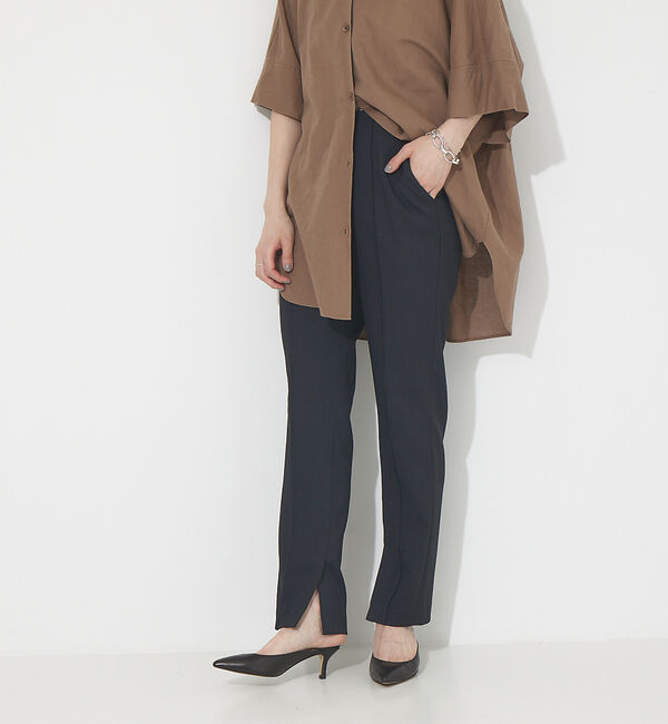 Rouge vif「4WAYストレッチスリットパンツ」|その他|ブラック