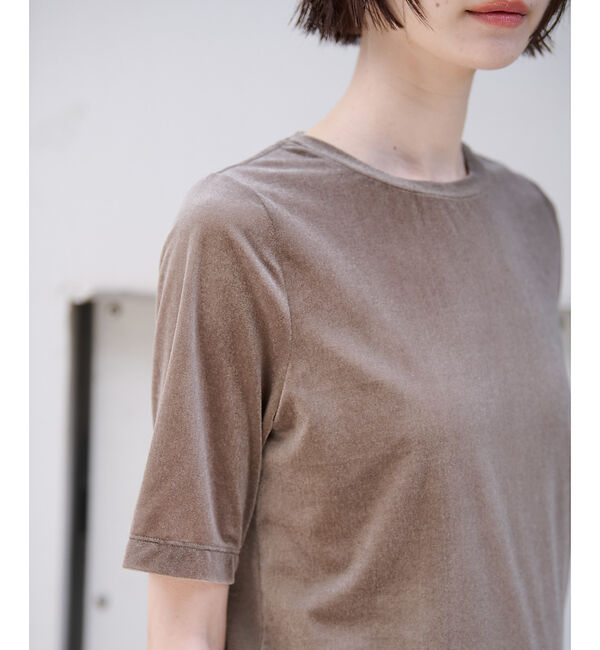 Rouge vif「【MICA&DEAL/マイカアンドディール】ベロアTEE / シアーベロア /」|Tシャツ・カットソー|