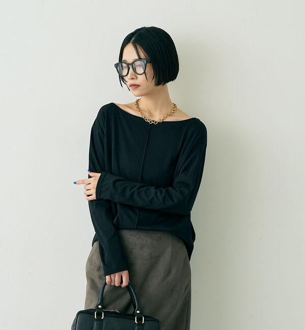 Rouge vif「綿ポリ天竺万能カットプルオーバー」|Tシャツ・カットソー|