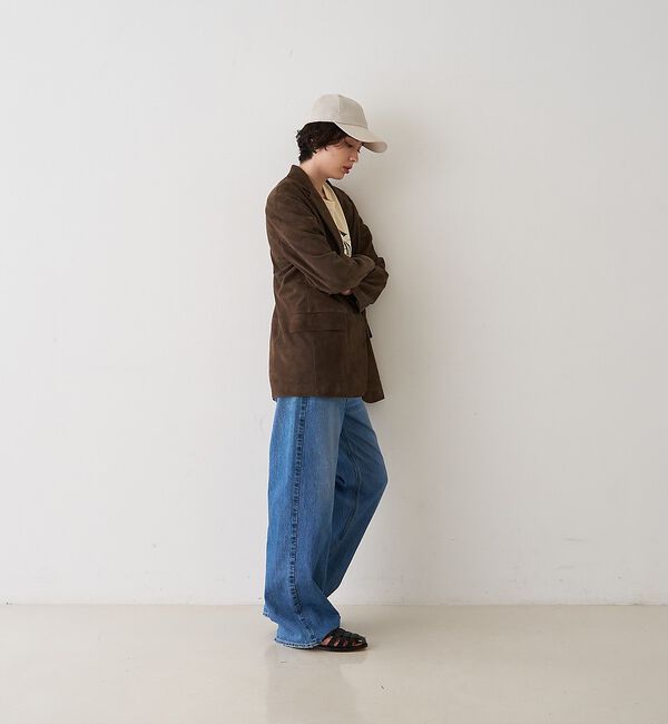 Rouge vif「ゴートスエード シングルジャケット」|テーラードジャケット|